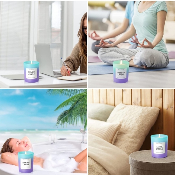 Ocean Breeze Beautiful Scented Candle 5.3oz - Picture 5 of 15